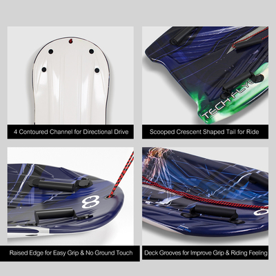 XPE EPS HDPE снежные санки для детей унисекс взрослые настраиваемый логотип 2 ручки и тянуть веревку