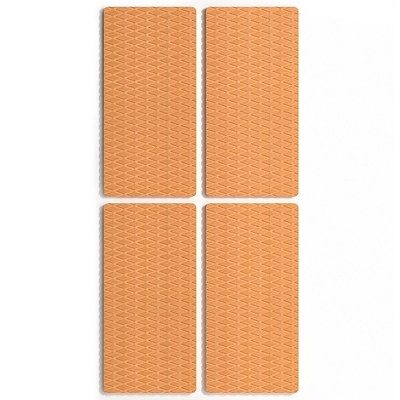 WOOWAVE 4 Pack Нескользящие прокладки для тяги EVA Противоскользящие прокладки из пены Поверхность с матом с 3M Adhesive Brown