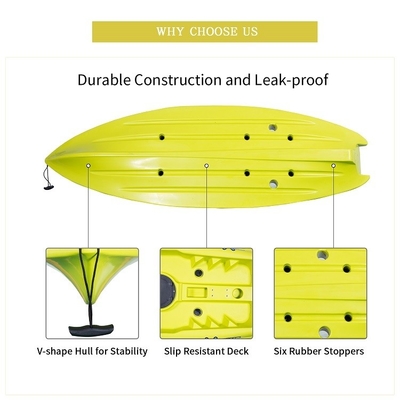 2.1-3м Длина ротомольдированный каяк, изготовленный из WOOWAVE LLDPE/HDPE материала