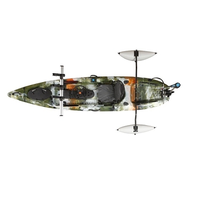 Моторный дизайн сидеть на пластиковом однокаяк De Pesca 360 * 80 * 35 см Размер 200 фунтов Сила советуют