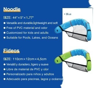 Голубое/зеленое Детские купальные лапши Woowave Soft EVA Foam Pool Float Noodle Floating Bar
