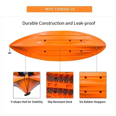 270*78*40 см HDPE пластиковый прозрачный каноэ/каяк для морских водных видов спорта и рыболовства
