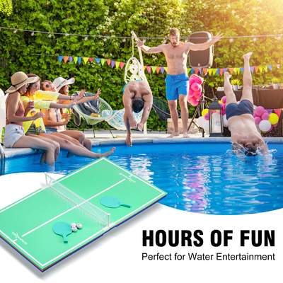 OEM логотип 2024 Water Play Game Set Float EVA Пинг-понговые столы Теннис для открытого бассейна