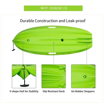 LLDPE/HDPE материал 2.2M одноместный сидячий пластиковый каяк для одного по доступной цене