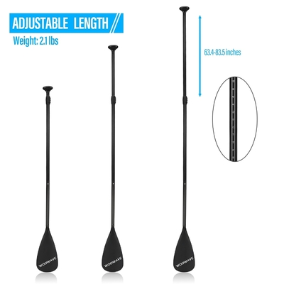 2.1lbs Woowave 3 Piece SUP Paddle Board Boat Carbon Fiber Paddle Oar для рыбалки Кайак