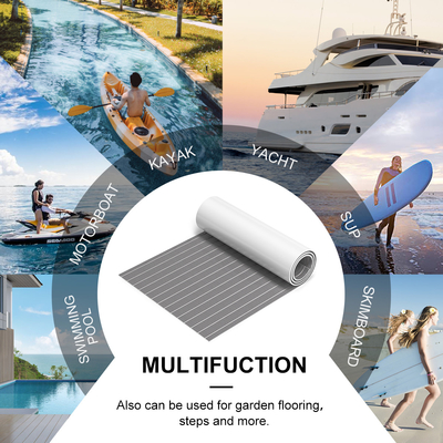 Серая Woowave EVA Boat Deck Sheet Board Яхтенные аксессуары 5 мм Пенообразные кровельные коврики с самоклеящимися