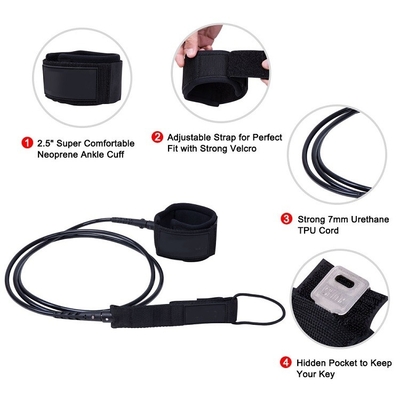 SUP Сёрфборд Leash Сёрф прямой ремень Красный для 6'7'8'9'10'11'12' доски от Woowave OEM
