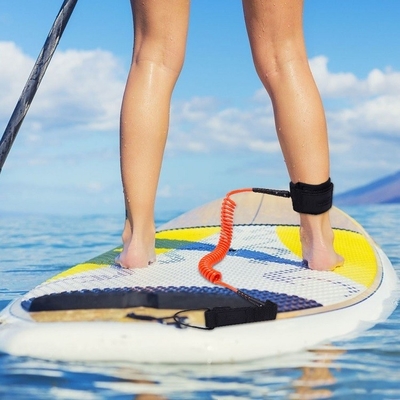 10FT Woowave настройка SUP лодыжный ремень доска серф ноги веревка зеленый прямая шнурка желтый