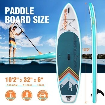 10'2' Woowave Конечная корпусная доска для озер рек Сёрф-шлейф и насос аксессуары включены