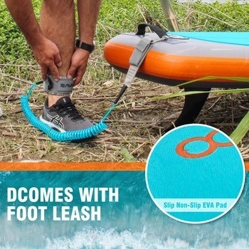 Настроенный цветной серф Leash Woowave ISUP бодиборд 10'2 'для озер рек и дизайна