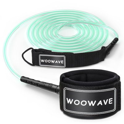 WOOWAVE 11ft SUP Leash Держите вашу доску близко с катушкой или прямым дизайном в оранжевом цвете