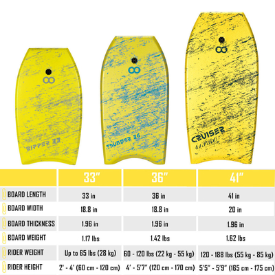 33 дюймовый XPE корпус для пляжного детского серфинга Высота 2'-4' 60cm-120cm XPE материал