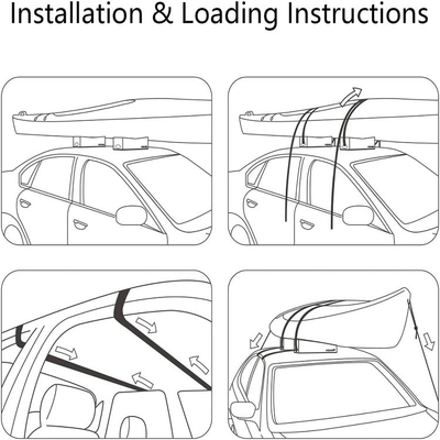 WOOWAVE Deluxe Soft Foam Block Canoe Carrier Kit для озер и рек