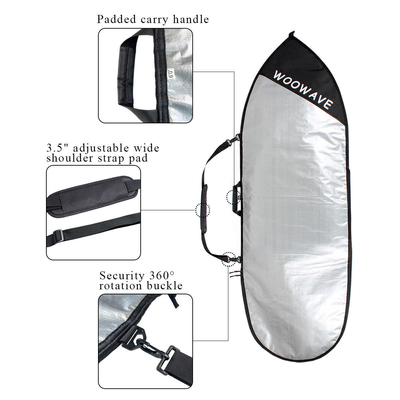 Прочный Woowave настраиваемый Longboard SUP Bag Cover Carry Bag с 1,51кг Легкий вес