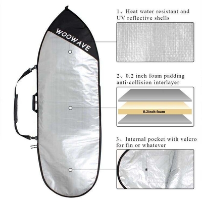 Прочный Woowave настраиваемый Longboard SUP Bag Cover Carry Bag с 1,51кг Легкий вес