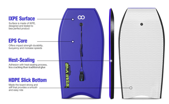 Профессиональный уровень практики Woowave Custom Surfing Bodyboard 42&quot; Bodyboard для взрослых