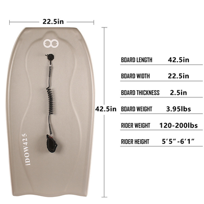 WOOWAVE Outlet серфинг бодиборд для пляжа 42,5 дюйма длина 120-200lbs вес гонщика