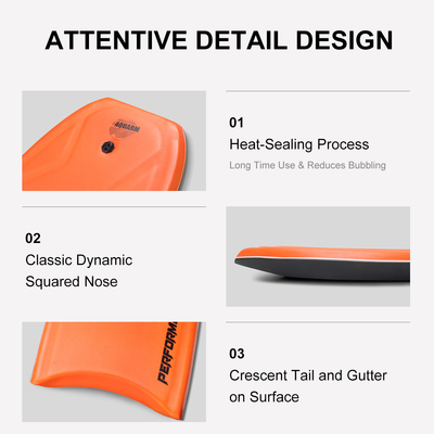 Мужской 42,5-дюймовый бодиборд с PE Core Professional Surfing Essential